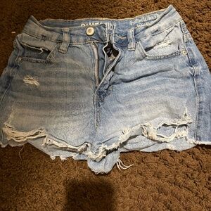 Ripped jeans shorts